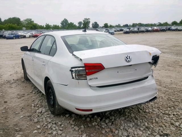 3VW2K7AJ9FM354010 - 2015 VOLKSWAGEN JETTA BASE WHITE photo 3