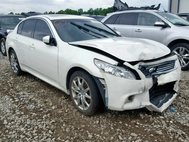 JN1CV6AR2DM355316 - 2013 INFINITI G37 WHITE photo 1