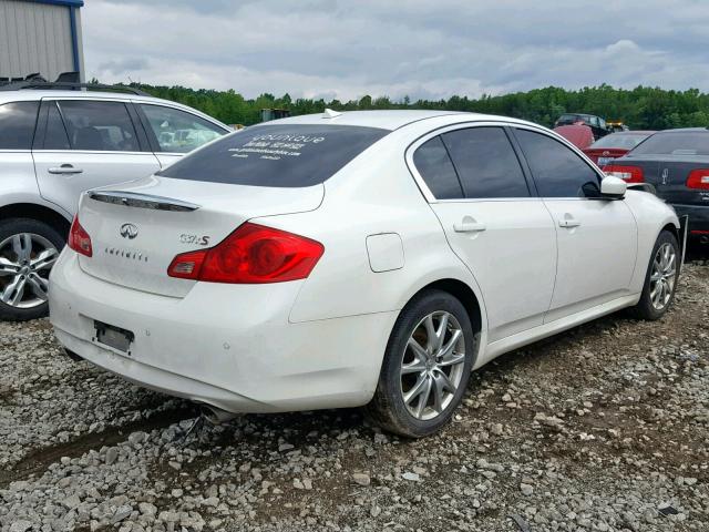 JN1CV6AR2DM355316 - 2013 INFINITI G37 WHITE photo 4