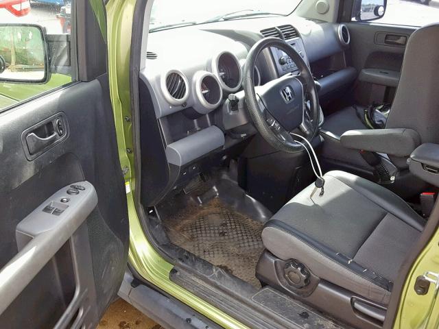 5J6YH18756L012567 - 2006 HONDA ELEMENT EX GREEN photo 9