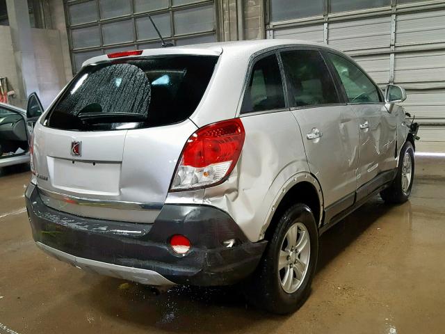 3GSCL33P38S505196 - 2008 SATURN VUE XE GRAY photo 4