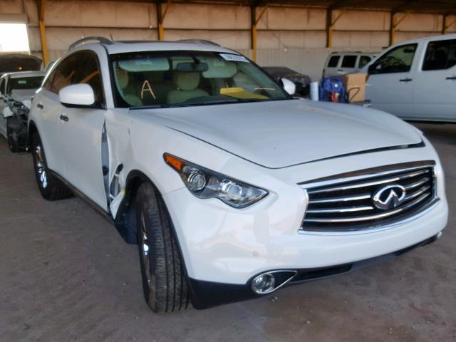 JN8CS1MUXDM141977 - 2013 INFINITI FX37 WHITE photo 1