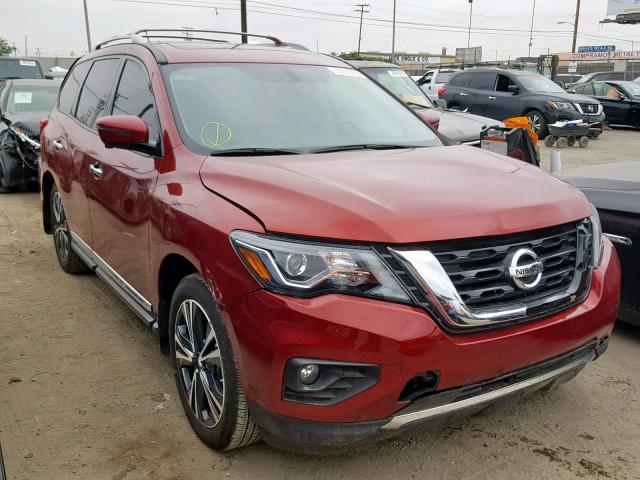 5N1DR2MM0JC625557 - 2018 NISSAN PATHFINDER RED photo 1