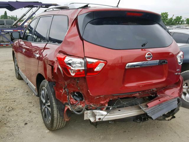 5N1DR2MM0JC625557 - 2018 NISSAN PATHFINDER RED photo 3