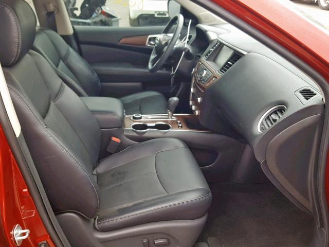 5N1DR2MM0JC625557 - 2018 NISSAN PATHFINDER RED photo 5