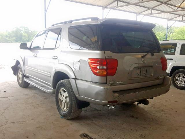 5TDBT48A11S022804 - 2001 TOYOTA SEQUOIA LI SILVER photo 3