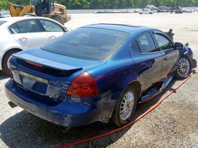 2G2WS522X41357460 - 2004 PONTIAC GRAND PRIX BLUE photo 4