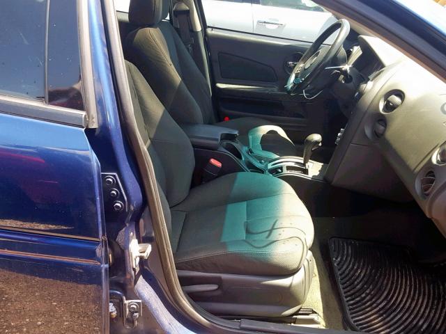 2G2WS522X41357460 - 2004 PONTIAC GRAND PRIX BLUE photo 5