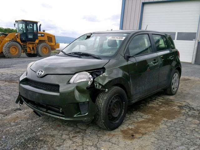 JTKKU4B49C1023028 - 2012 TOYOTA SCION XD GREEN photo 2