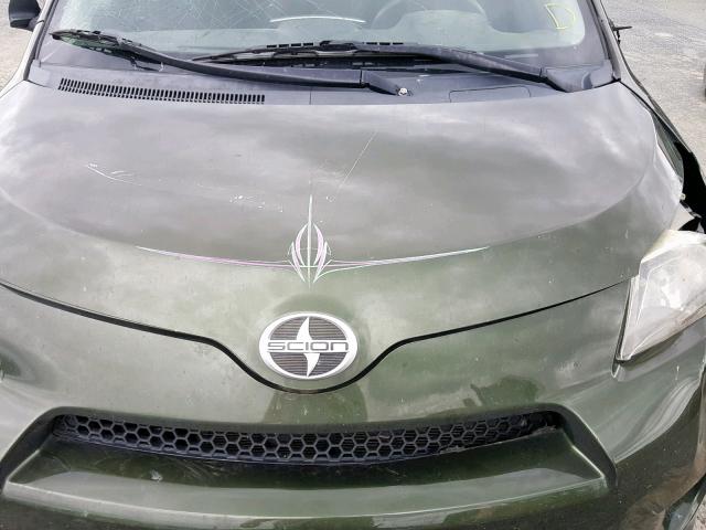 JTKKU4B49C1023028 - 2012 TOYOTA SCION XD GREEN photo 7