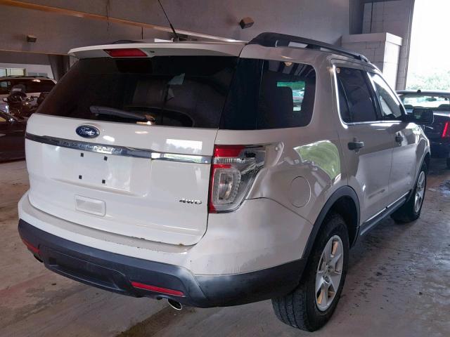 1FMHK8B87CGA17688 - 2012 FORD EXPLORER WHITE photo 4