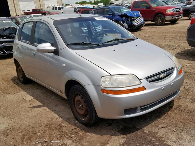 KL1TD62625B360315 - 2005 CHEVROLET AVEO BASE Gümüş foto 1