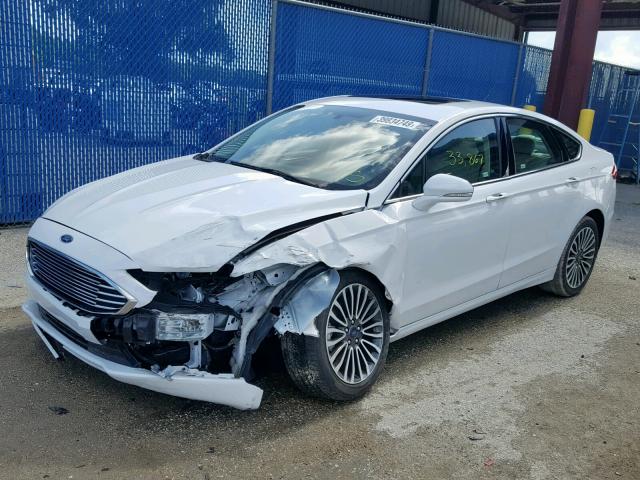 3FA6P0D96JR134257 - 2018 FORD FUSION TIT WHITE photo 2