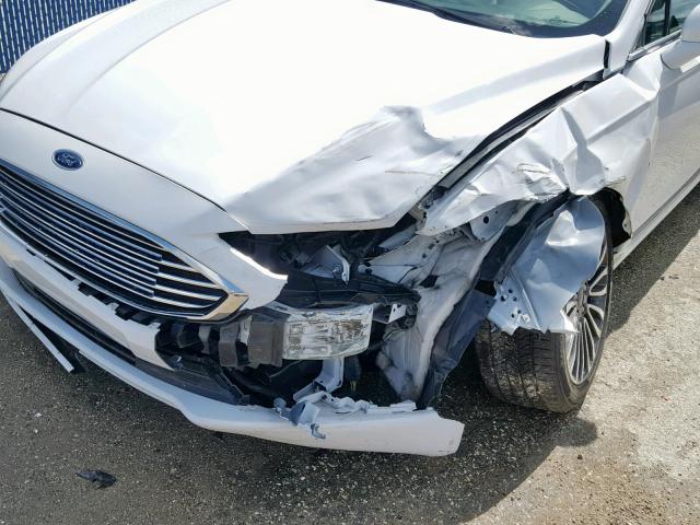 3FA6P0D96JR134257 - 2018 FORD FUSION TIT WHITE photo 9