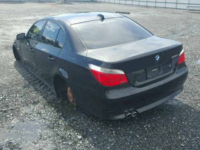 WBANB53567CP06268 - 2007 BMW 550 I BLACK photo 3