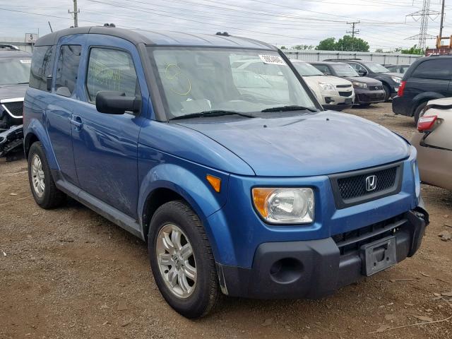 5J6YH28736L006465 - 2006 HONDA ELEMENT EX BLUE photo 1