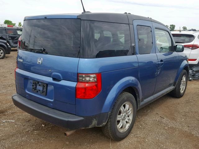 5J6YH28736L006465 - 2006 HONDA ELEMENT EX BLUE photo 4