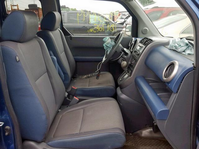 5J6YH28736L006465 - 2006 HONDA ELEMENT EX BLUE photo 5