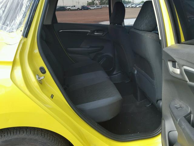 JHMGK5H53GX003318 - 2016 HONDA FIT LX YELLOW photo 6