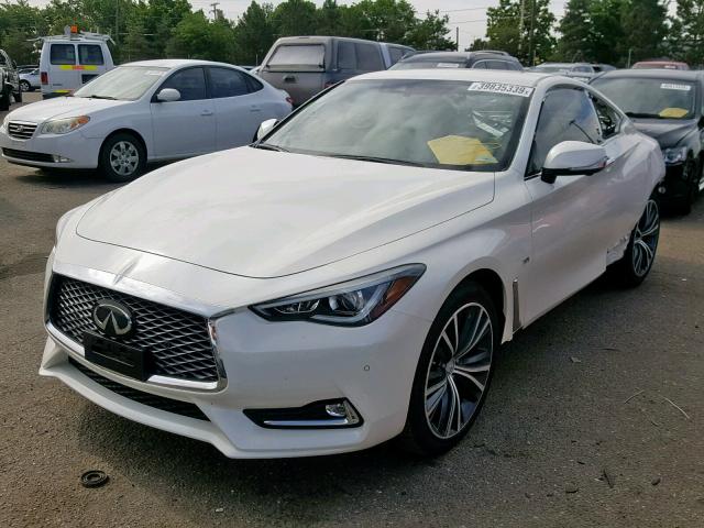 JN1EV7EL5KM290303 - 2019 INFINITI Q60 LUXE WHITE photo 2