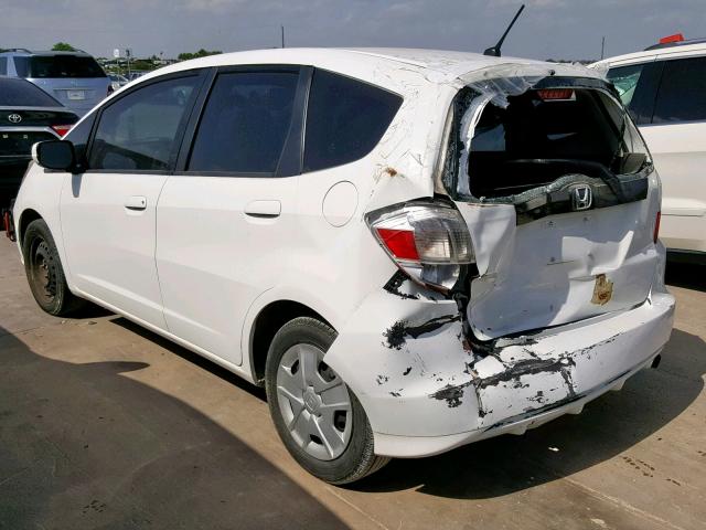 JHMGE8G34DC049400 - 2013 HONDA FIT WHITE photo 3