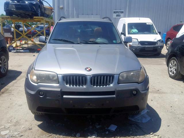 WBXPA73494WA78059 - 2004 BMW X3 2.5I SILVER photo 9