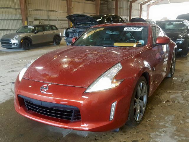 JN1AZ4EH3EM636351 - 2014 NISSAN 370Z BASE ORANGE photo 2