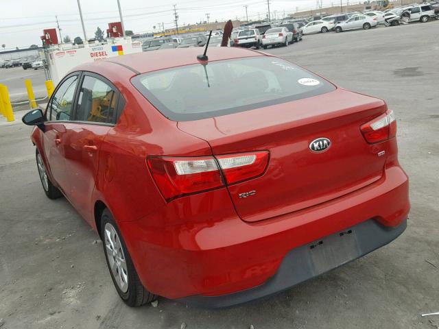 KNADM4A31H6006322 - 2017 KIA RIO LX RED photo 3