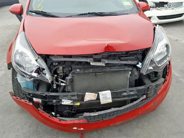 KNADM4A31H6006322 - 2017 KIA RIO LX RED photo 9