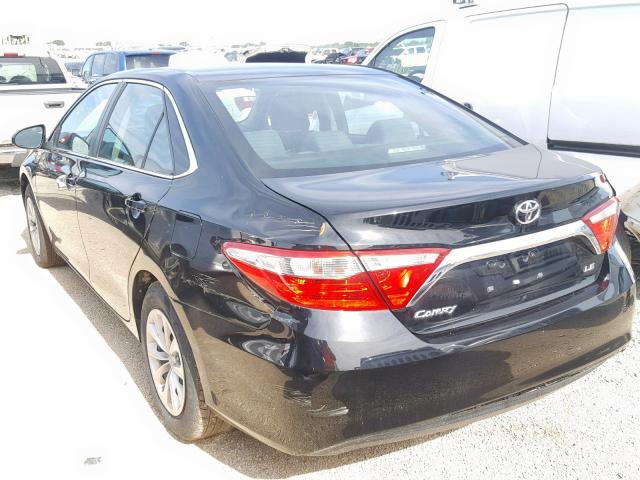 4T4BF1FK7GR577098 - 2016 TOYOTA CAMRY LE BLACK photo 3