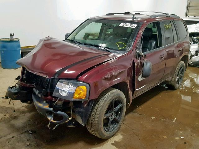 1GKDT13S072129368 - 2007 GMC ENVOY MAROON photo 2