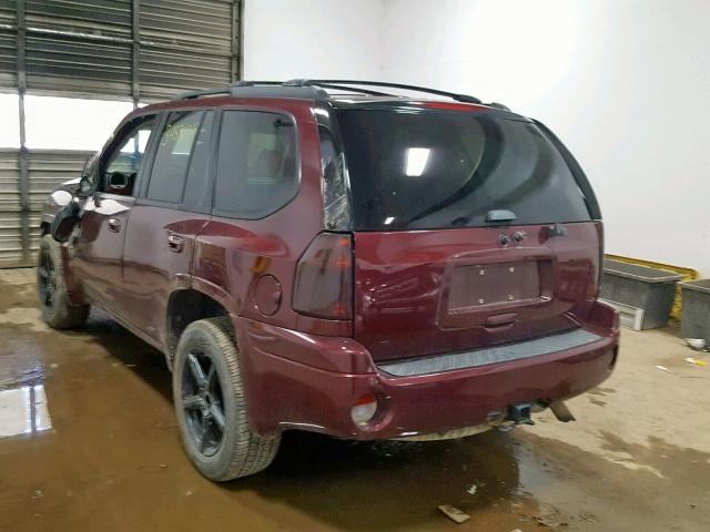 1GKDT13S072129368 - 2007 GMC ENVOY MAROON photo 3