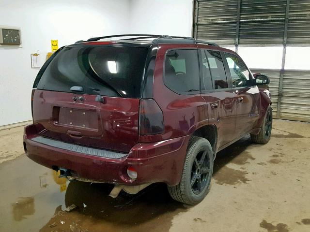 1GKDT13S072129368 - 2007 GMC ENVOY MAROON photo 4