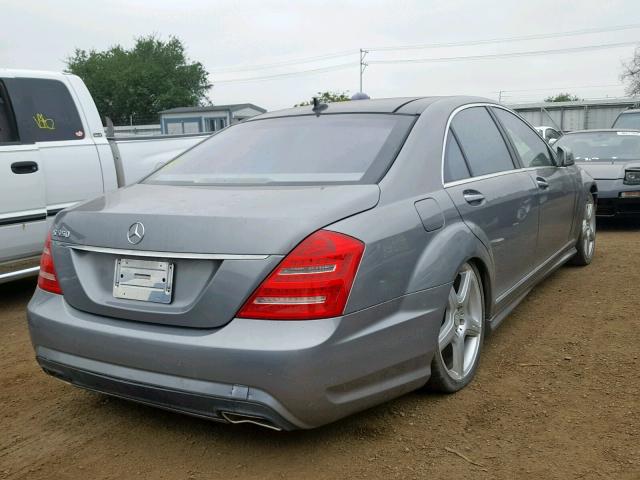 WDDNG7DB9DA515350 - 2013 MERCEDES-BENZ S 550 GRAY photo 4