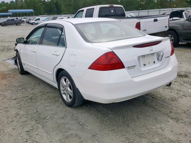 1HGCM56366A084801 - 2006 HONDA ACCORD SE WHITE photo 3