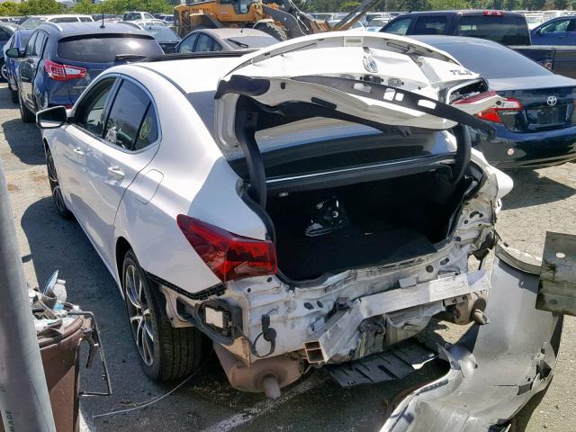 19UUB2F56HA000005 - 2017 ACURA TLX TECH WHITE photo 3