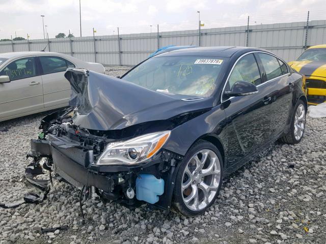 2G4GU5GXXG9205596 - 2016 BUICK REGAL GS შავი ფოტო 2