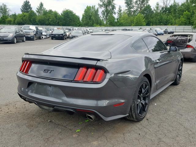 1FA6P8CFXH5331158 - 2017 FORD MUSTANG GT GRAY photo 4