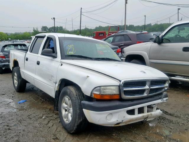 1D7HL38K64S729587 - 2004 DODGE DAKOTA QUA WHITE photo 1