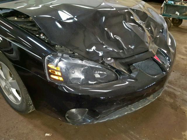 2G2WP552081105204 - 2008 PONTIAC GRAND PRIX BLACK photo 9