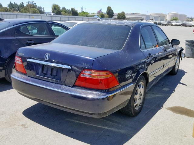 JH4KA9652YC007232 - 2000 ACURA 3.5RL BLUE photo 4