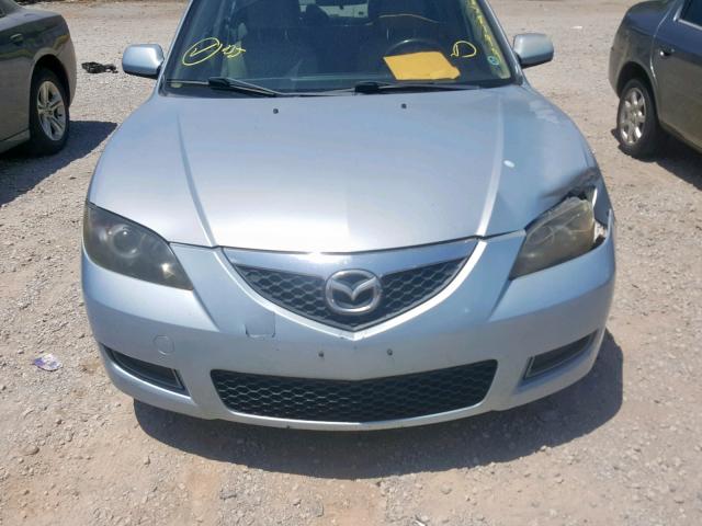 JM1BK12F571641725 - 2007 MAZDA 3 I BLUE photo 9