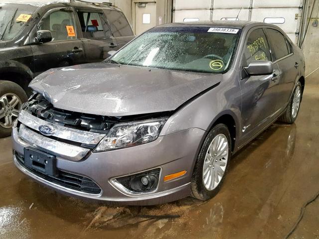 3FADP0L38AR190480 - 2010 FORD FUSION HYB GRAY photo 2