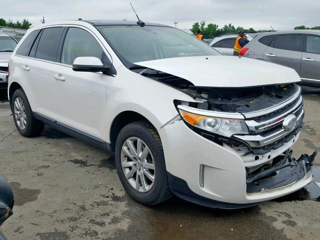 2FMDK4KC3CBA76269 - 2012 FORD EDGE LIMIT WHITE photo 1