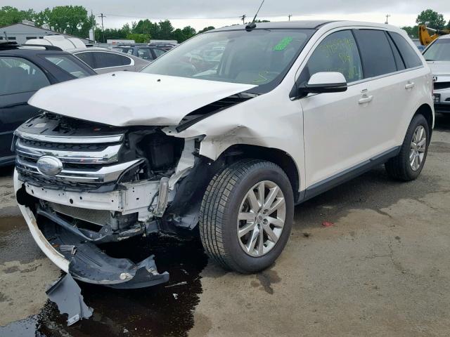 2FMDK4KC3CBA76269 - 2012 FORD EDGE LIMIT WHITE photo 2