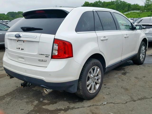 2FMDK4KC3CBA76269 - 2012 FORD EDGE LIMIT WHITE photo 4