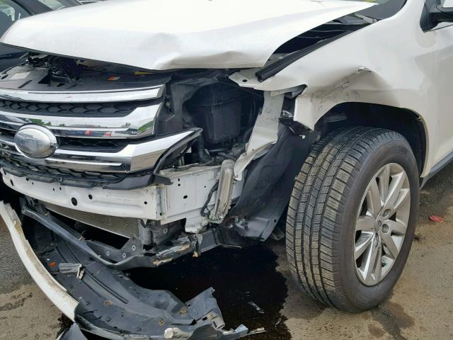 2FMDK4KC3CBA76269 - 2012 FORD EDGE LIMIT WHITE photo 9