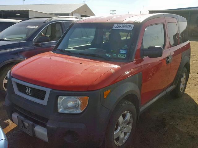 5J6YH28675L014705 - 2005 HONDA ELEMENT EX RED photo 2