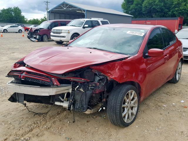 1C3CDFBA6DD154533 - 2013 DODGE DART SXT RED photo 2