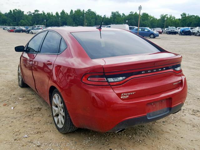 1C3CDFBA6DD154533 - 2013 DODGE DART SXT RED photo 3